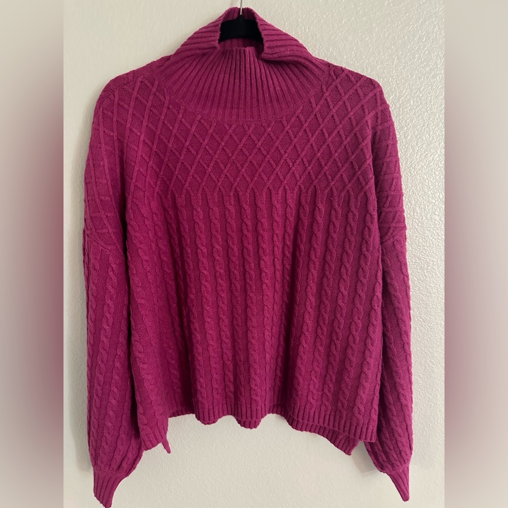 Beautiful, Magenta, Mid-Length Sweater